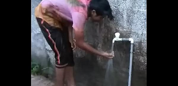  Hot Kerala mallu teen babe with big assets bathing sneak peeking